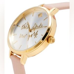 NIB KATE SPADE NEW YORK Metro Kate 34MM Leather Strap Watch Gift Set in box